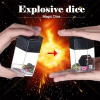 Explode Explosion Dice Easy Magic Tricks For Kids Magic Prop Novelty Funny Toy Close-up Performance Joke Prank Toy