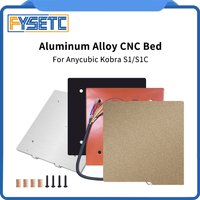 For Anycubic Kobra S1/ S1C Heating Platform Replacement Parts 8mm Aluminum Plate/Steel Sheet/1.5mm Sticker and Silicone Heater