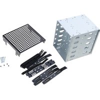 5.25 Inch To 5 X 3.5" SATA SAS HDD Cage Rack Hard Drive Disk Enclosure With Fan HardDrive Disk Tray Caddy Adapter