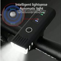Smart Induction Bicycle Front Light Rechargeable Waterproof LED Cycling Head Lamp Supporting Rear Taillight Mountain Road Bike