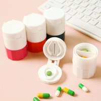 New Portable Pill Splitters Cutter Medicine Vitamin Split Drugs Tablet Cutting Pills Box Cases Container Storage Organizer Care