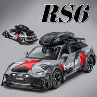 1:32 Scale RS6 SRT Tomahawk Car Model Toy Alloy Diecast Sound Light Pull Back Track Edition Models Presents for Boyfriend