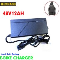 48V12AH Lead Acid Battery charger for Portable power supply Electric Bike Bicyle Scooters AC100-240V Output 58V EU AU US UK plug