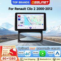 OSSURET Bestseller 2 Din 9 Zoll Android 15 GPS-Navigations-Autoradio für Renault Clio 2 2000-2012, Head Unit mit Snapdragon 6115, Wireless CarPlay, Android Auto, SWC, 8-Kern-DSP-Audio, 4G, Bluetooth,