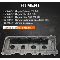 For New 11210-0L020 112100L020 11210-30110 Aluminum Engine Valve Cover for TOYOTA Hilux 1KD 2KD-FTV Hiace 4Runner 2.5 3.0L