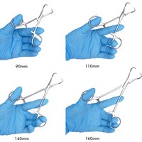 Dental Surgical Tweezers Cloth Towel Clamp Forceps 9/11/14/16cm Pointed Napkin Pliers Stainless Steel Orthopedics Instruments