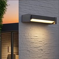 Zewnętrzne Lampy Ścienne IP65 Wodoodporne LED Regulowany Kąt Aluminiowe Kinkiety Ogrodowe Patio Drzwi Dom Minimalistyczny Wystrój Oświetlenie