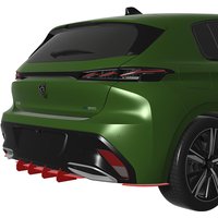 Fit Peugeot 308 Hatchback Allure 2022--2024 Year Rear Diffuser Bumper Lips Spoiler Splitter Body Kit Accessories