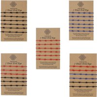 6 PCS/Set Red String Handmade Bracelets Adjustable Red 7 Knot String Bracelet Amulet Success and Prosperity for Women Jewelry