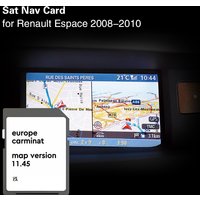 Carminat 11.45 for Renault Espace 2008 2010 Automobile Naving GPS Memory SD Card 8GB Use In Norway Greece Netherlands
