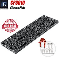 INNOREL CP3010 Multi-Functional Cheese Plate with Locating Holes Switching Mounting Plate 1/4" 3/8" Threads for Camera Tripod
