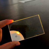 1/5/10Pcs Led Blank Acrylic Business Card Light Transparent Glowing Name Tag Board VIP Cards Battery Power DIY Decor Lamp Gift