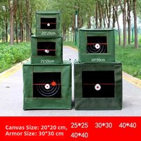 Thickened Canvas Target Box Outdoor Archery Practice BB Gun Shooting Range Indoor Noise Reduction Steel Ball Stack Box