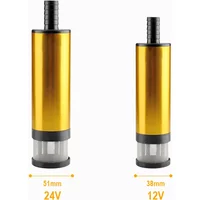 Submersible Electric Car Oil Pump 12V 12L/min For Diesel Oil Water Fuel Transfer 38/51MM Aluminum Alloy Shell