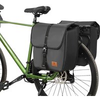 Bicycle Rear Seat Bag Large Capacity Trunk Pannier Bag Waterproof Rear Seat Panniers Pack with Handle for Outdoor Riding Travel