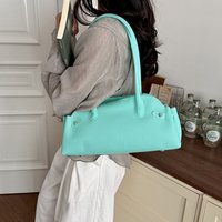 Korean Candy Color PVC Shoulder Bag New Summer Minimalist Large Capacity Jelly Bag Women Fashion Versatile Dumpling Bags ััะผะบะฐ