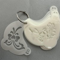 20 Reusable Face Painting Stencils - Made of Durable Pet Plastic, Washable and Reusable, Designed with Various Floral Patterns, Spider Webs, and Heart Shapes