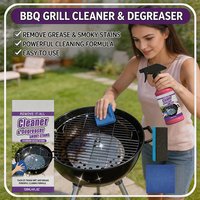 Powerful BBQ Grill Rack Cleaner | Fast Removes Stubborn Burnt Oil & Grease, Premium Portable, Safe & Easy Operation