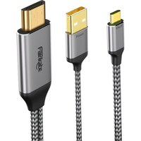 HDMI-compatible To USB C Adaptor Cable 6.6FT For Monitor 4K 60Hz HDMI-Compatible 2.0 For Xreal Air Nreal Air Steam Deck Dock PS5