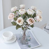 Artificial Flowers Silk Roses Wedding Wreath Bridal Bouquet Festival Outdoor Garden Home Room DIY Gift Prop Hot Sales Accessorie