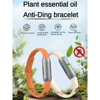 Anti-Mosquito Silicone Wristband with Plant Essential Oil Natural Mosquito Repellent Bracelet for Outdoor Activities