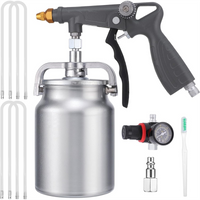 ABKP-Undercoating Spray-Gun Kit, With 20Oz Suction Feed Cup & 4Pcs 20" Long Wand For Truck Liner Coating Rubberized Undercoat