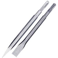 380mm Chisel Set SDS Plus Hex Shank Electric Hammer Drill Bit Point Groove Flat Chisels Masonry Slotting Tool for Concrete Brick