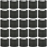 48/24/12/6/2pcs Black Tattoo Grip Bandage Cover Wraps Tapes Nonwoven Waterproof Self Adhesive Finger Protection Tattoo Accessory
