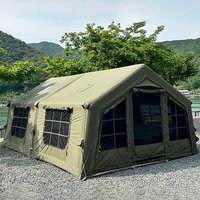 Tent,PVC Air Pole TC Cotton,Camping Shelter,One Room One Hall Camo,Glamping Cabin,4-8P All Season Outdoor Camping