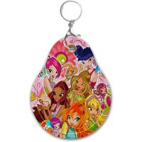 Cartoon W-Winx Cute Club Access Card Holder Protective Cover Elevator Proximity Card Case Pet Anti-Loss Tracking Device Case
