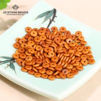 50 Pcs/lot Natural Wooden Olive Walnut Spacer Bead Flat Rondelle Shape 2x6mm For Jewelry Making Diy Necklace Bracelet Accessory