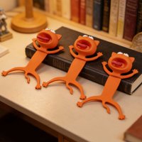 Quirky 3D Stereo Cat Bookmark Reading Book Clip Creative Cartoon Cute Stationery Single Piece