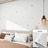 1pc 5m/196.85in Bedroom waterproof and moisture-proof dormitory renovation with live streaming background stickers and wallpaper