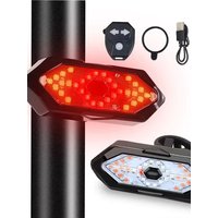 AliExpress NONE Wireless Remote Control Tail Light Bicycle Tail Light Mountain Bike Light USB Charging Light Bicycle Tail Light Night Riding Equipment Road Bike Turn Signal Tail Light