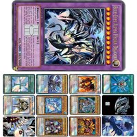 Magic Shark Blue Eyes Dragon Yo-gi-oh Game Shinny Laser Holographic Debit Credit Card Sticker Film Skin Front Cover