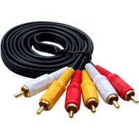 3 RCA to 3 RCA Composite Audio Video AV Cable Cord Male to Male Plug Connect TV DVD Cameras Hot Sale 20m