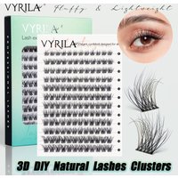 Cils individuels Cluster C Curl Mix Clusters de cils 3D vaporeux bricolage Extension de cils 0.1mm bande Super mince cils naturels réutilisables