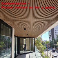 custom.WPC Wall Panel 3d Ceiling Cover Outdoor WPC Fluted Wall External Decorative Exterior Wall Panel WPC Facade Cladding