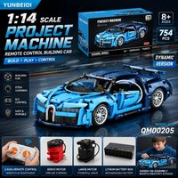1:14 Building Blocks Racing Car Model Static Display&Dynamic RC Technical Assembly Car Adult Collecting Kid's Toy Festival Gifts