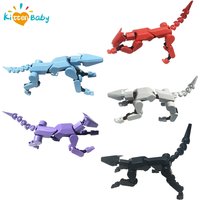 3D Printed Mechanical Dog Action Figure Multi-Jointed Movable Shapeshift Robot Stress Relief Dog Figures Toys Kids Gifts