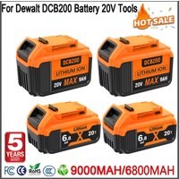 Batterie de remplacement au lithium-ion Bonacell 9A/ 6.8A/ 6A pour batterie Dewalt 20V, pour outils électriques sans fil DCB200 DCD805 DCF885