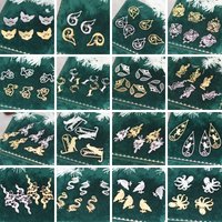 3pcs Stainless Steel Animal DIY Craft Bracelets Jewelry Making Charms Fox Rabbit Cat Swan Dragon Snake Bird Octopus Tail Pendant
