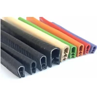 1/3/5/10M U-Shaped Sealing Strip Rubber Edging Stainless Steel Protectio Door Car Dustproof Safety Iron sheet edge protection