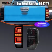 Pair Of LED Tail Lights For Ford Ranger T6 T7 T8 2018-2025 DRL Reverse Brake Turning Signal Car Rear Tail Light Assembly