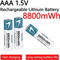 1.5V AAA Battery Rechargeable Lithium-ion Battery 8800mWh AAA Battery for remote control mouse small fan Electric toy