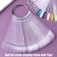 False Tips Clear Nail Swatch Color Card Display Chart Gel Polish Template Nail Art Sample Stand Acrylic Manicure Tools Accessory
