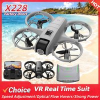 2026New X228 VR Drone 8K HD Optical Flow Hovers Headless Mode Helicopter 360° Flip Quadcopter Toys Mini Drone Fors Kid Toy Gifts