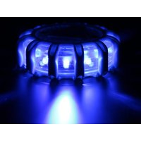 9 Modes 12 LED Roadway Safety Traffic Light Flare Flashing Warning Alarming Lamp Magnetic Base Disc Beacon for Car Truck Boat