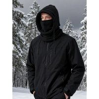 AliExpress NONE Unisex Winter Balaclava Knit Hood Windproof Bike Scarf Cap Men Women Warm Fleece Ski Mask with Drawstring Cold Weather Gear