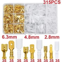 Quick Splice Male and Female Wire Spade Connector Transparent Sleeve Cold Press Terminal Spring Electrical Terminal Connector